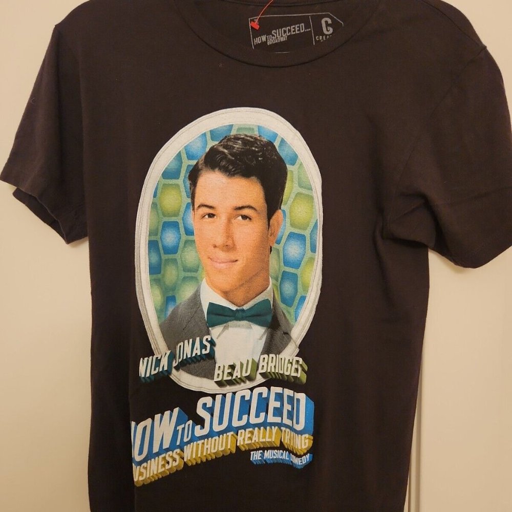 NICK JONAS How To Succeed In Business Without Really Trying Broadway T SHIRT